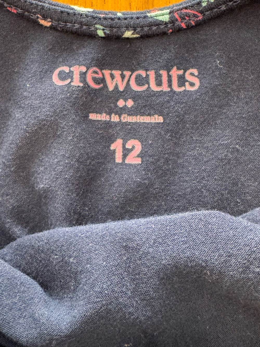 Crewcuts Hearts Dress Girls Size 12 Navy Long Sleeve - Picture 4 of 10